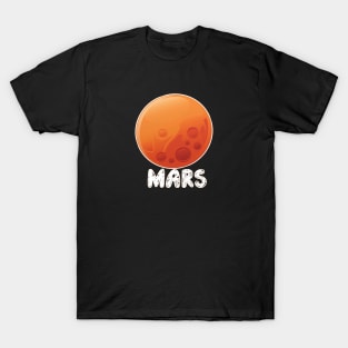 Mars T shirt planet T-shirts T-Shirt